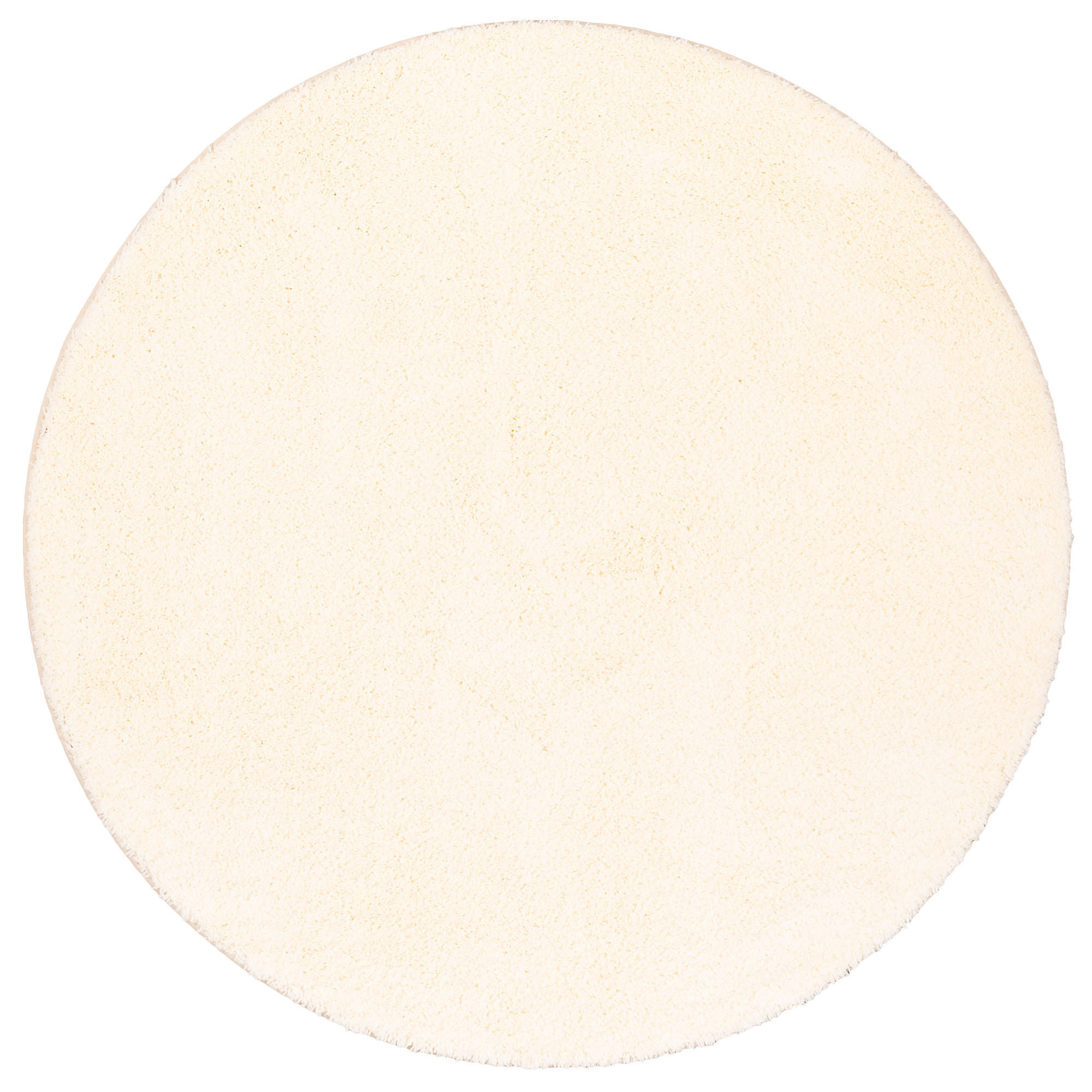 HOCHFLOR SHAGGY TEPPICH PALACE RUND - Creme, Textil (200/200cm) - Snapstyle