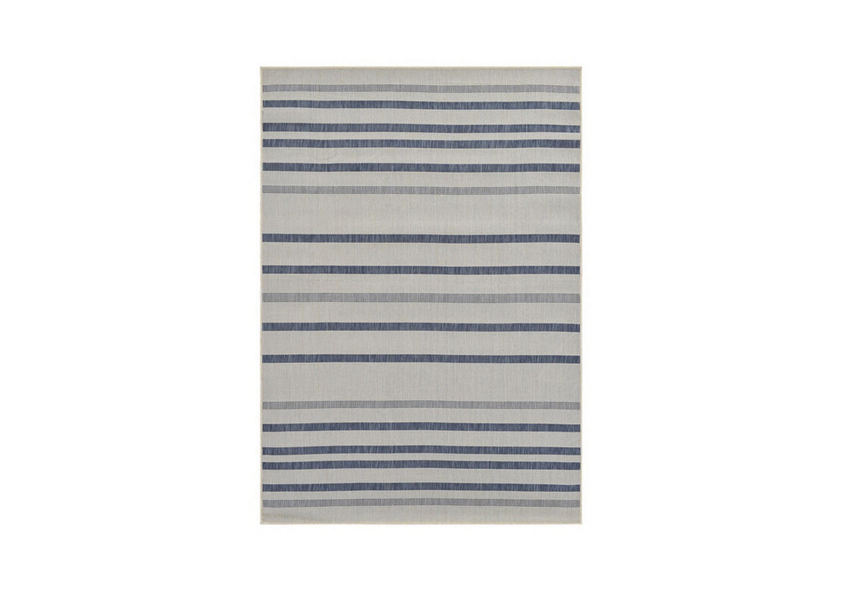 OUTDOOR-TEPPICH Terrace Weiß/Azurblau 200x290 cm - Multicolor, Textil (200/290cm) - Vercai Rugs