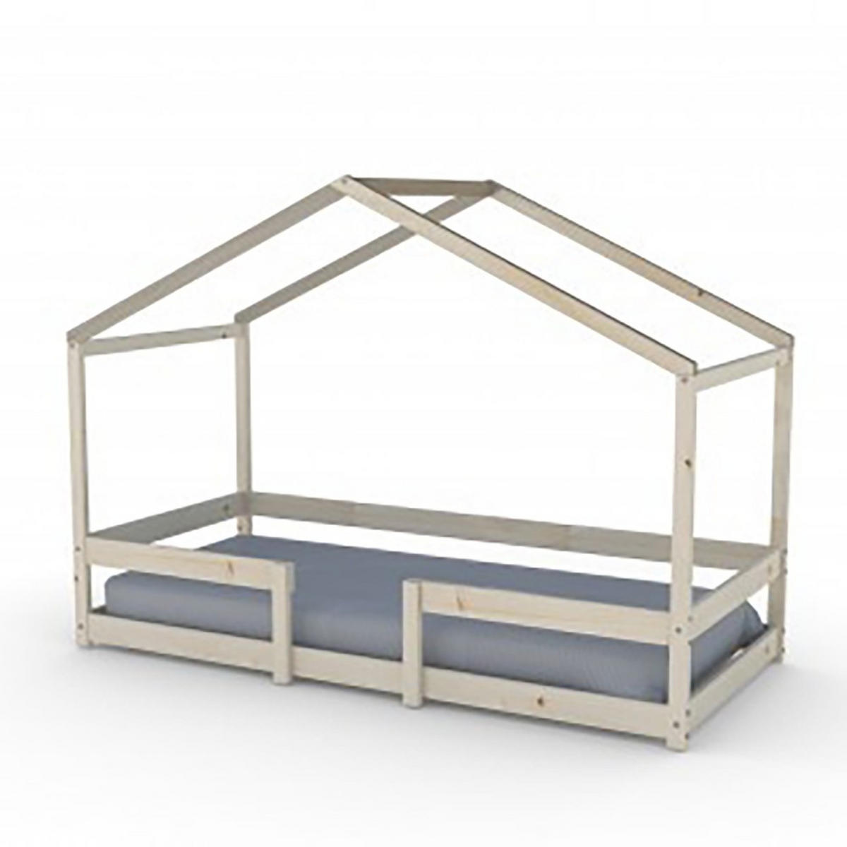 HAUSBETT INDIANA mit Lattenrost / Kinderbett 90x190 - Natural - Naturfarben, Holz (90/190cm) - Weber Industries