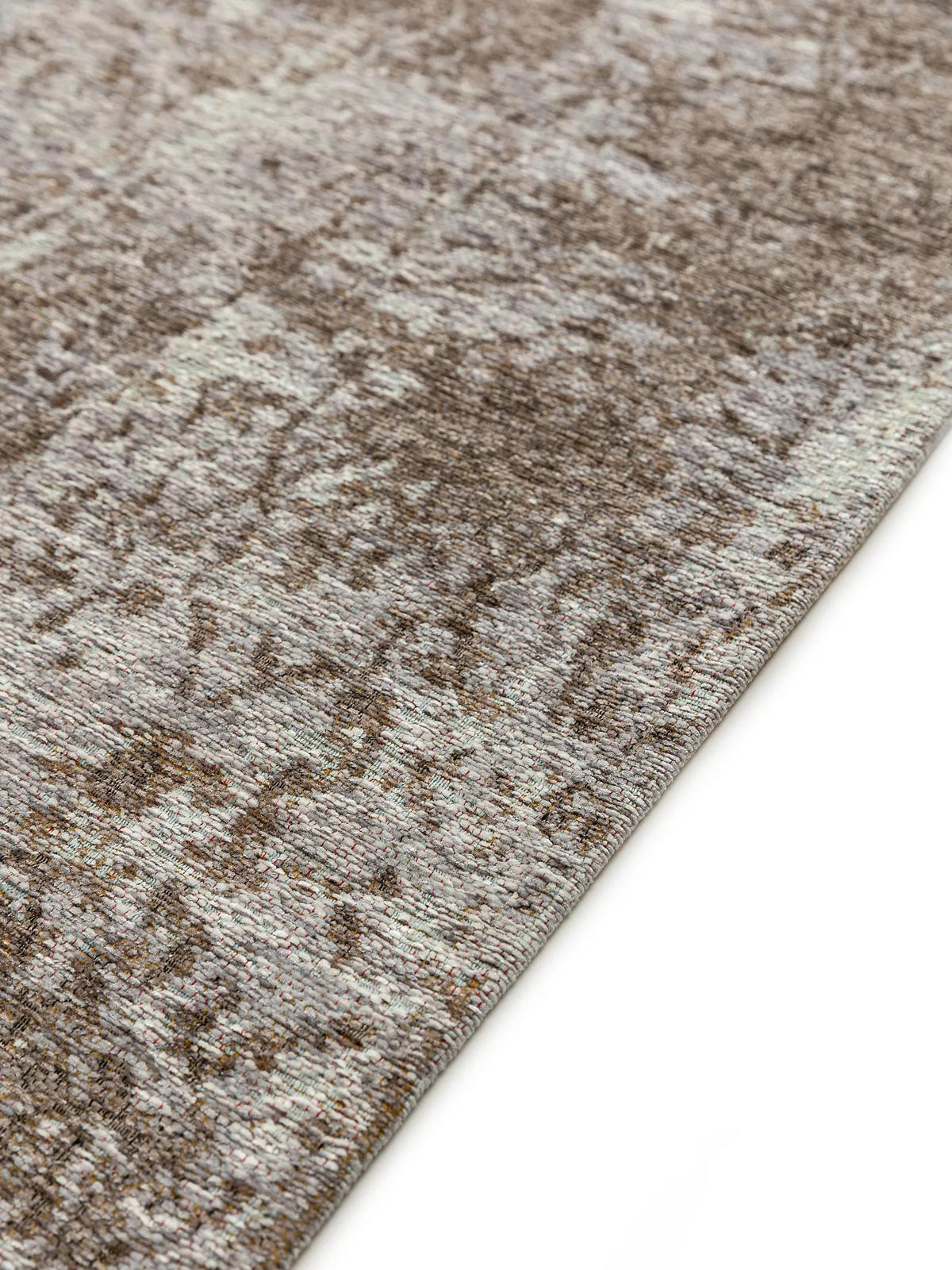 FLACHGEWEBETEPPICH Frencie Grau 80x165 cm - Grau, Textil (80/165cm) - benuta Nest