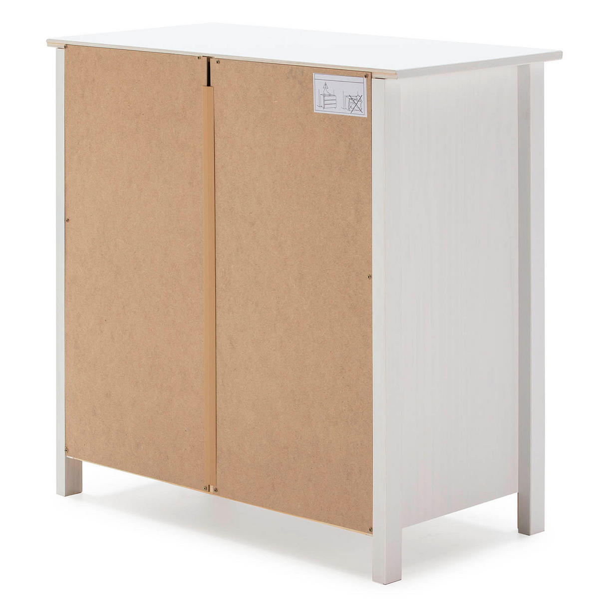 KOMMODE 79/80/40 Magda - Weiß, Holz (79/80/40cm)