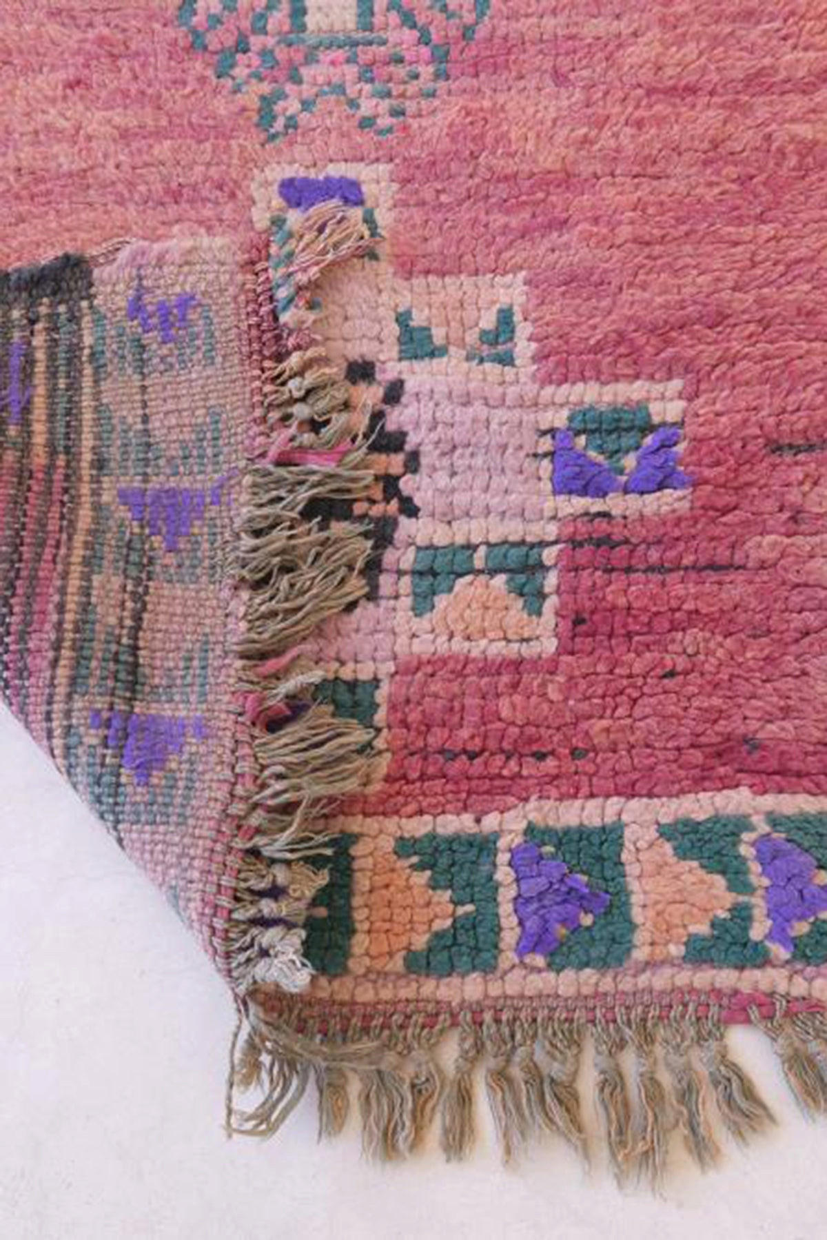 BERBERTEPPICH aus reiner Wolle 73x 266 cm - Pink, Naturmaterialien (73/266cm) - AFK Living