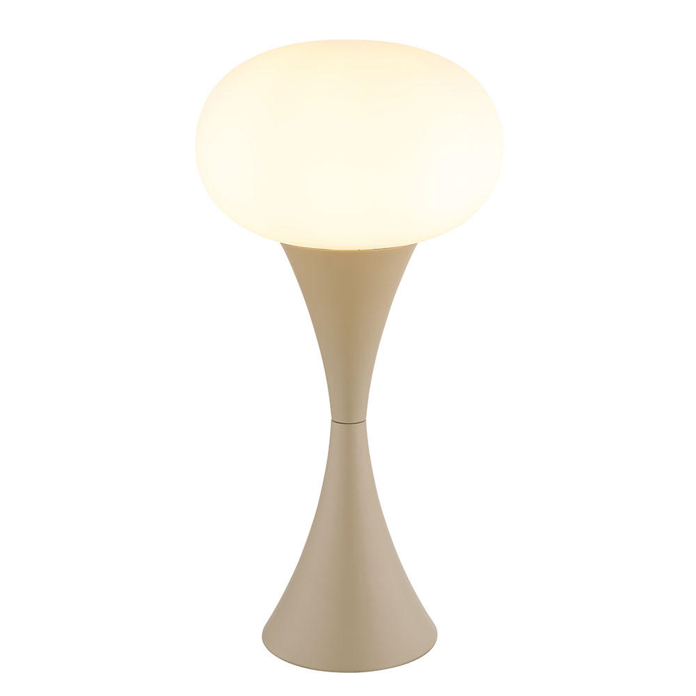 LED TISCHLEUCHTE Metall Opalglas Sand - Bernsteinfarben, Glas (18/18/36.9cm) - Globo Lighting