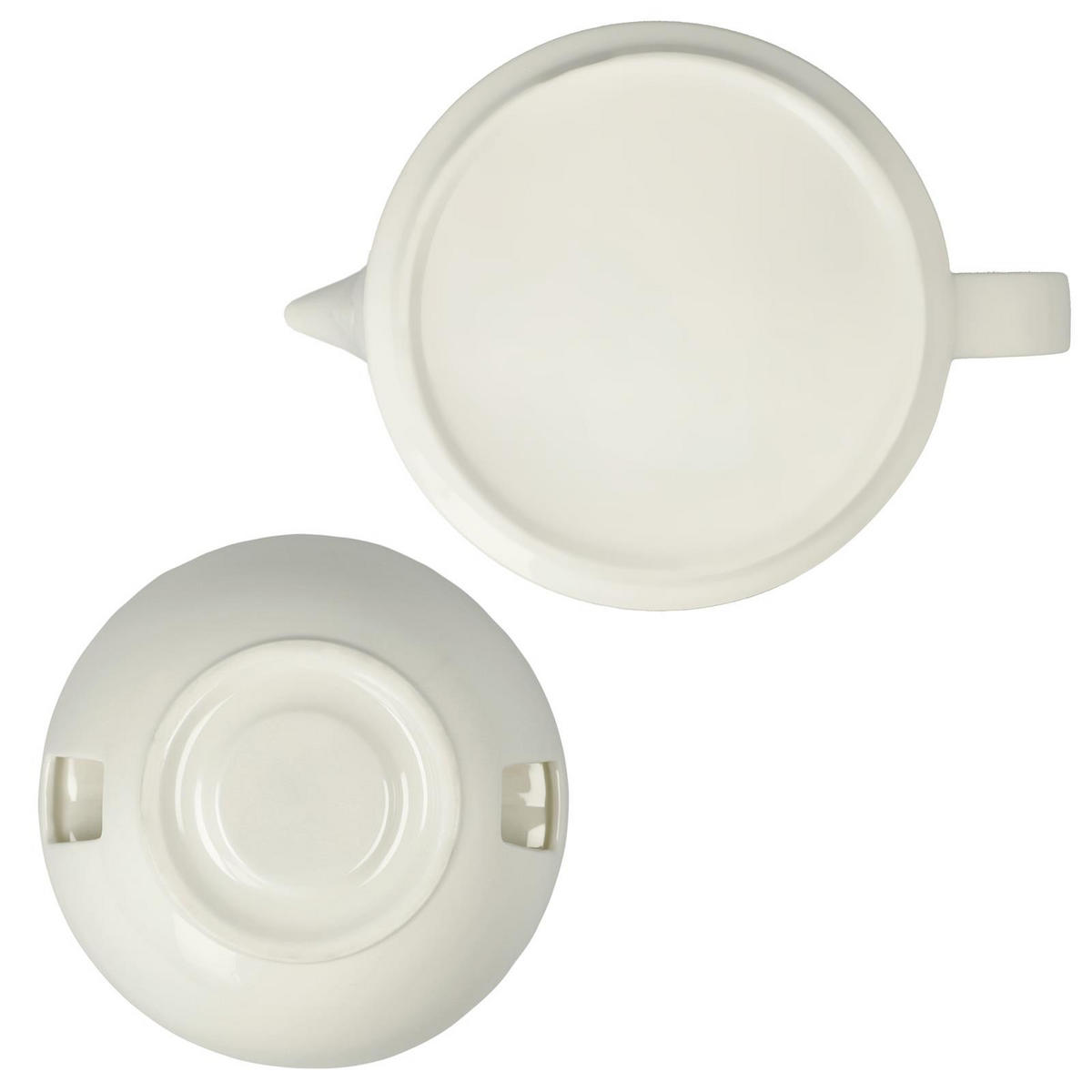 TEEKANNE MIT STÖVCHEN TableWare weiß 1,2 l - Weiß, Keramik (1.2L) - Goebel