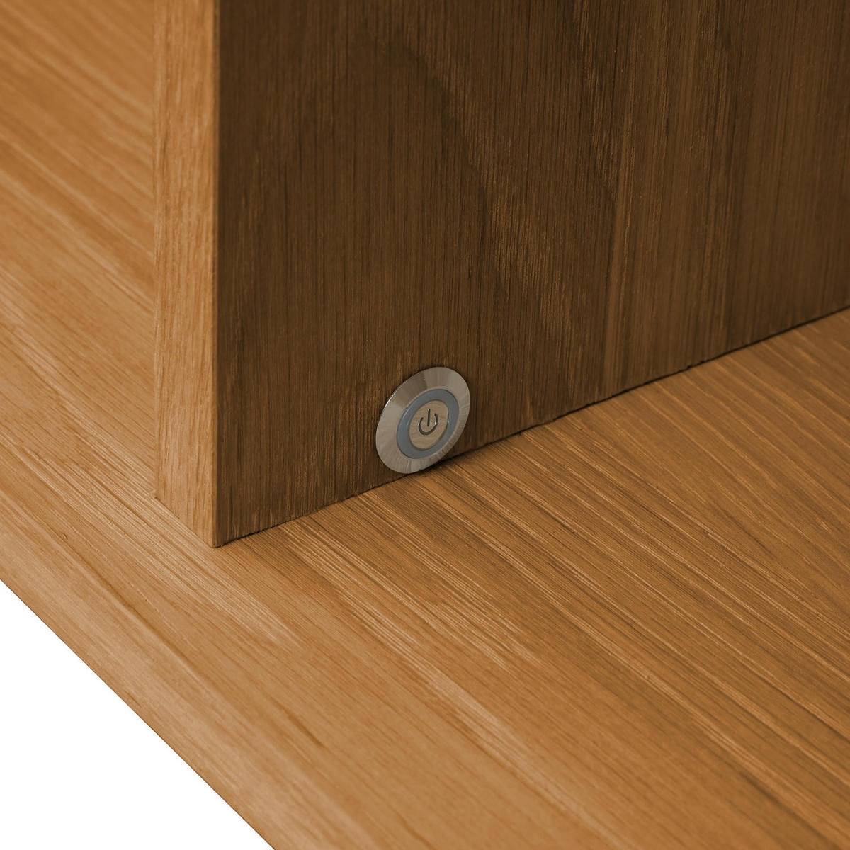 HÄNGESCHRANK mit LED Beleuchtung Wildeiche - Honigeiche/Eichefarben, Holzwerkstoff (160/60/37cm) - Furnhouse