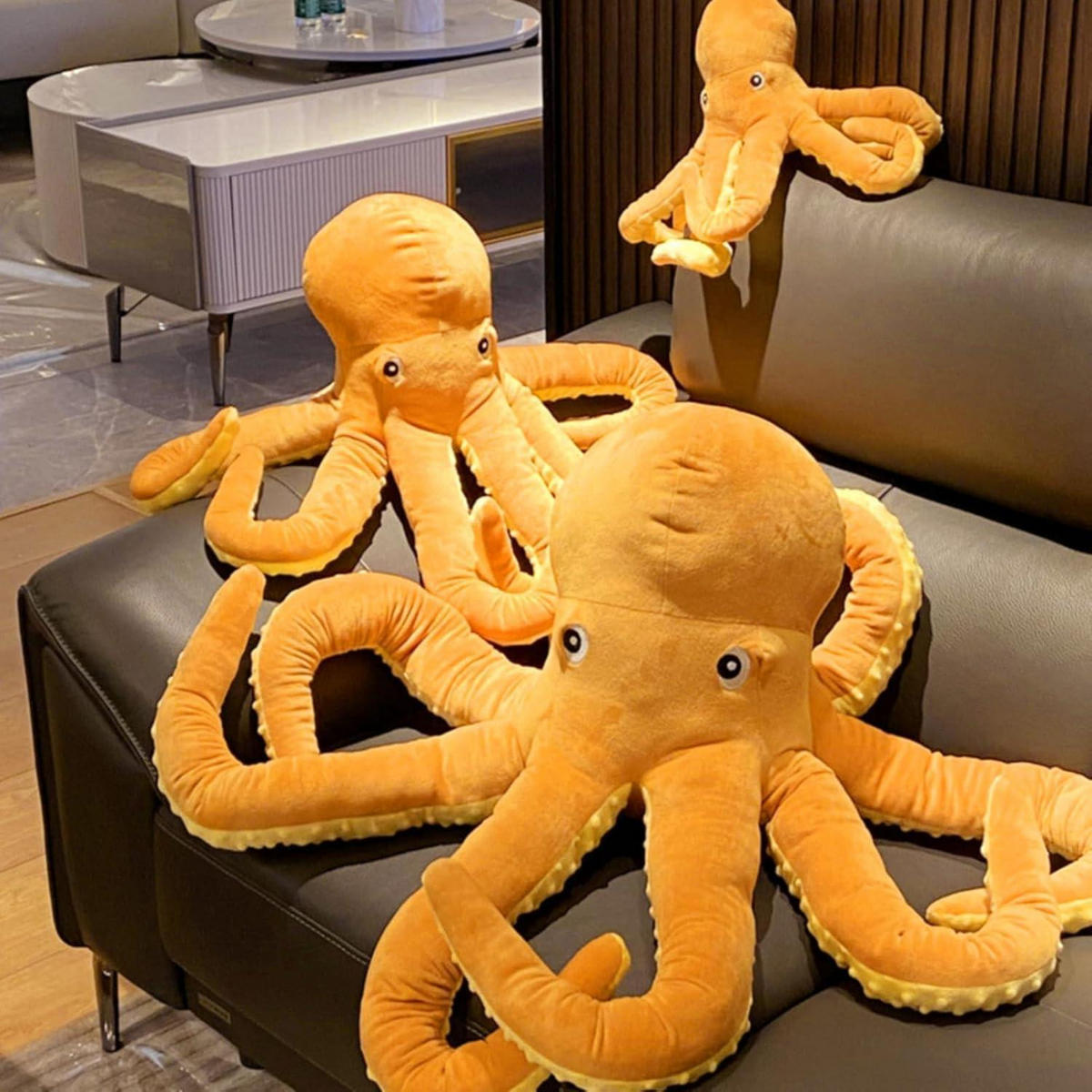 PLÜSCHTIER Oktopus 40 cm - Orange, Textil (40/40cm)