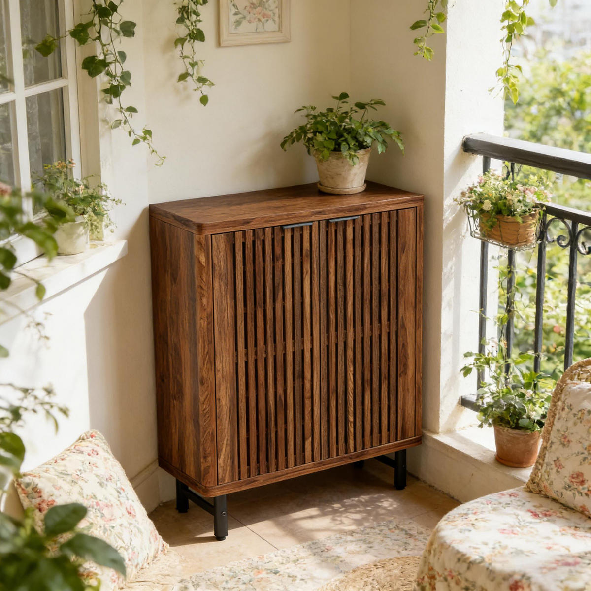 SCHUHSCHRANK Braun - Braun, Holzwerkstoff (13.79/43.34/33.49cm) - Kaket