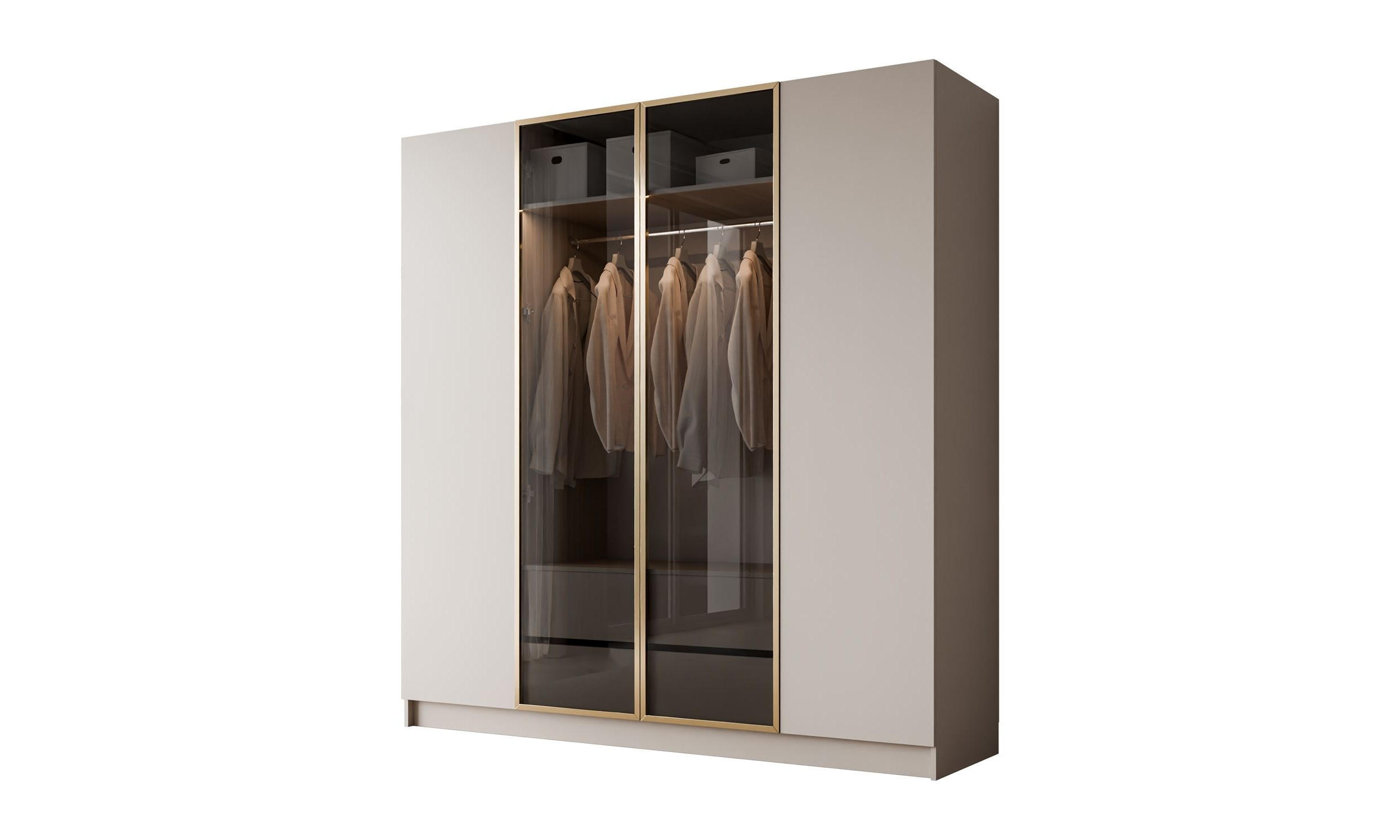 Lookway Kleiderschrank Kaschmir 200x210x57 cm