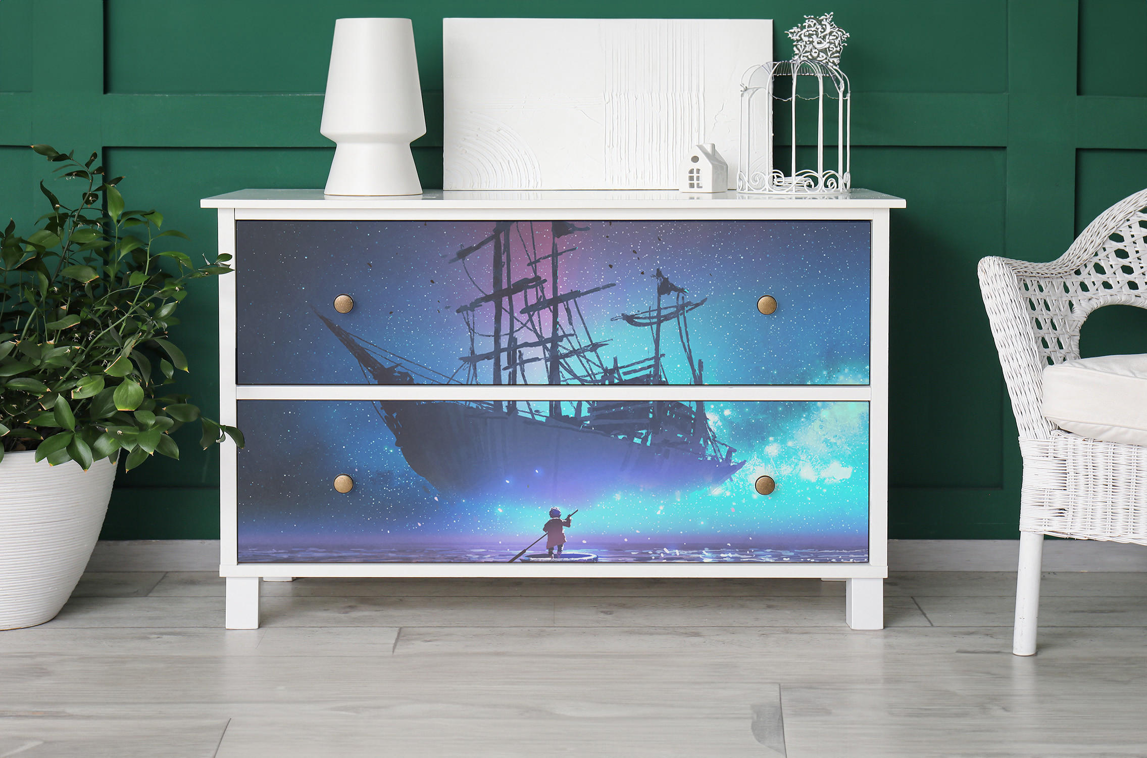 MÖBLAUFKLEBER 100x50 cm blau - Blau, Kunststoff (100/50/0.1cm) - Wallfluent