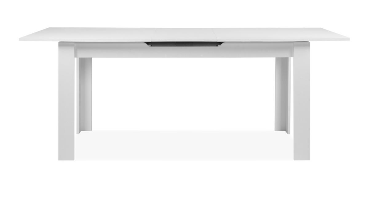 ESSTISCH weiß 160 - 200 cm, Küchentisch ausziehbar - Weiß, Holzwerkstoff (160/80/75cm) - Furn.Design