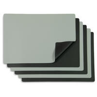 TISCHSET, 6er-Set, 30x42 cm, wasserdicht, aus PVC und Polyester, Schwarz - Schwarz, Textil (42/30/1cm) - Zollner