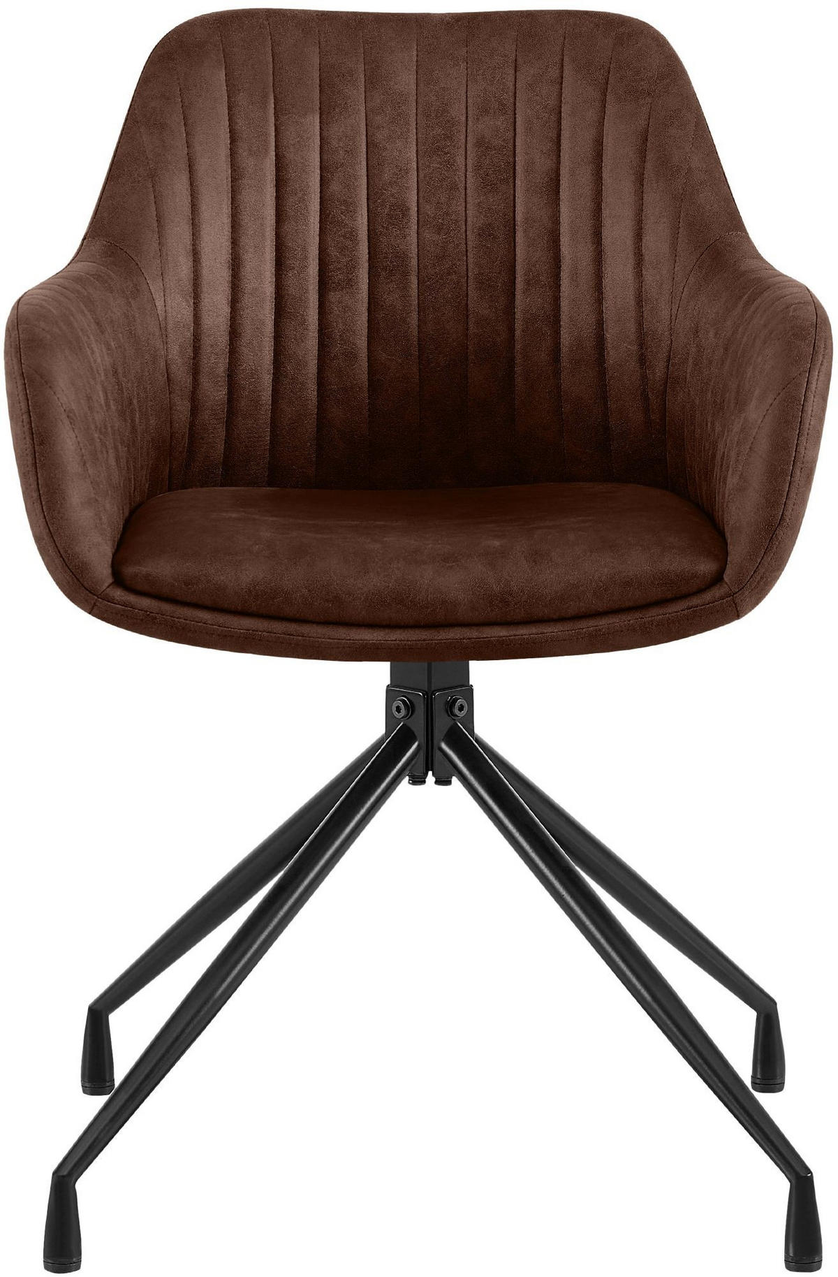 ESSZIMMERSTUHL Welby 58x58x81 cm dunkelbraun - Dunkelbraun, Textil (58/81/58cm) - furnicato