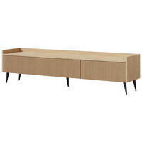TV-LOWBOARD Arysa in Frühlings-Eiche Hellbraun 180/45/41 cm - Eichefarben/Schwarz, Holzwerkstoff/Metall (180/45/41cm) - WFL GROUP