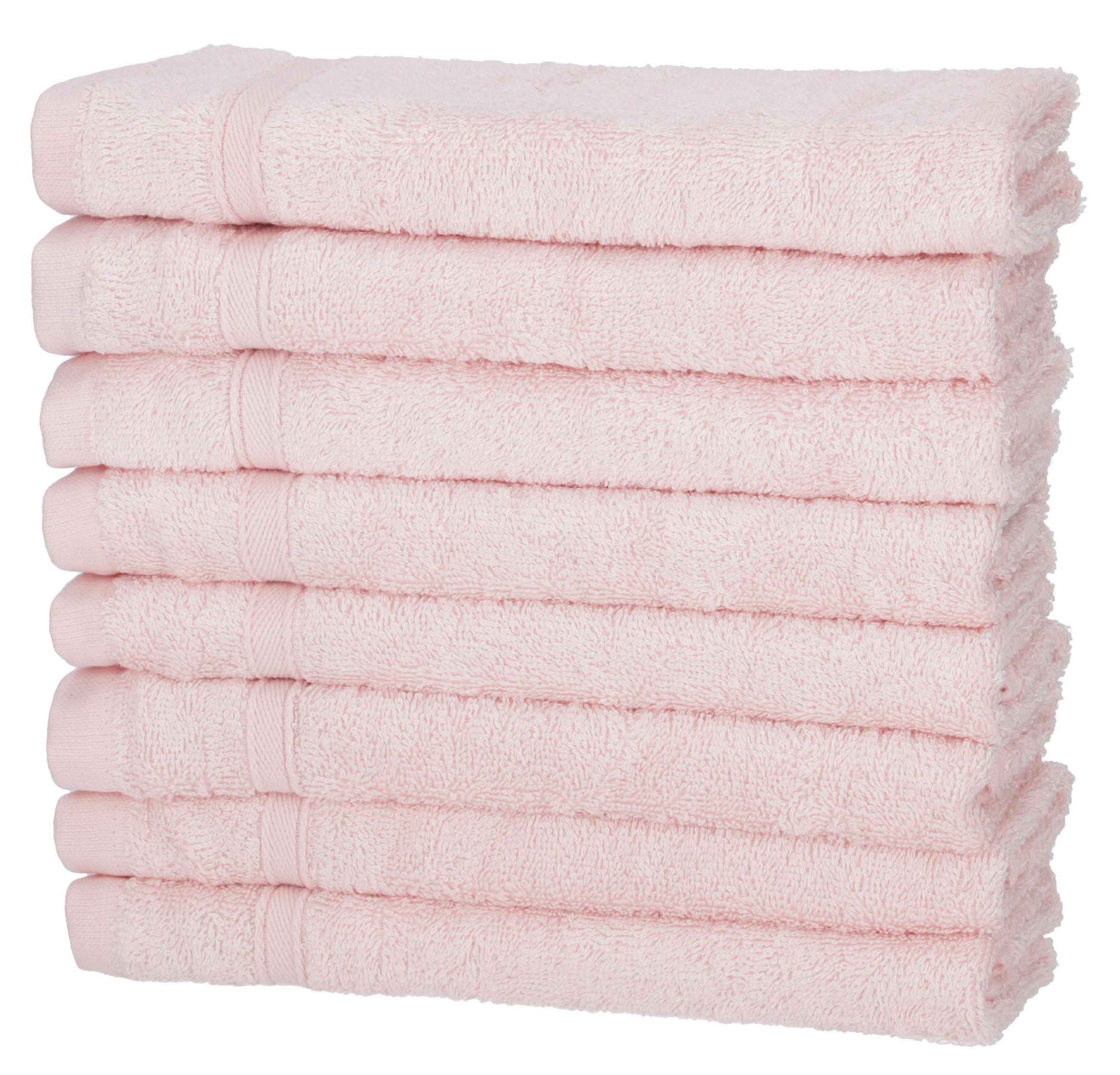 GÄSTETÜCHER 30x50 cm 450g/m2 im 8er Set, Gästetuch Rosa - Rosa, Textil (35/50cm) - Carpe Sonno