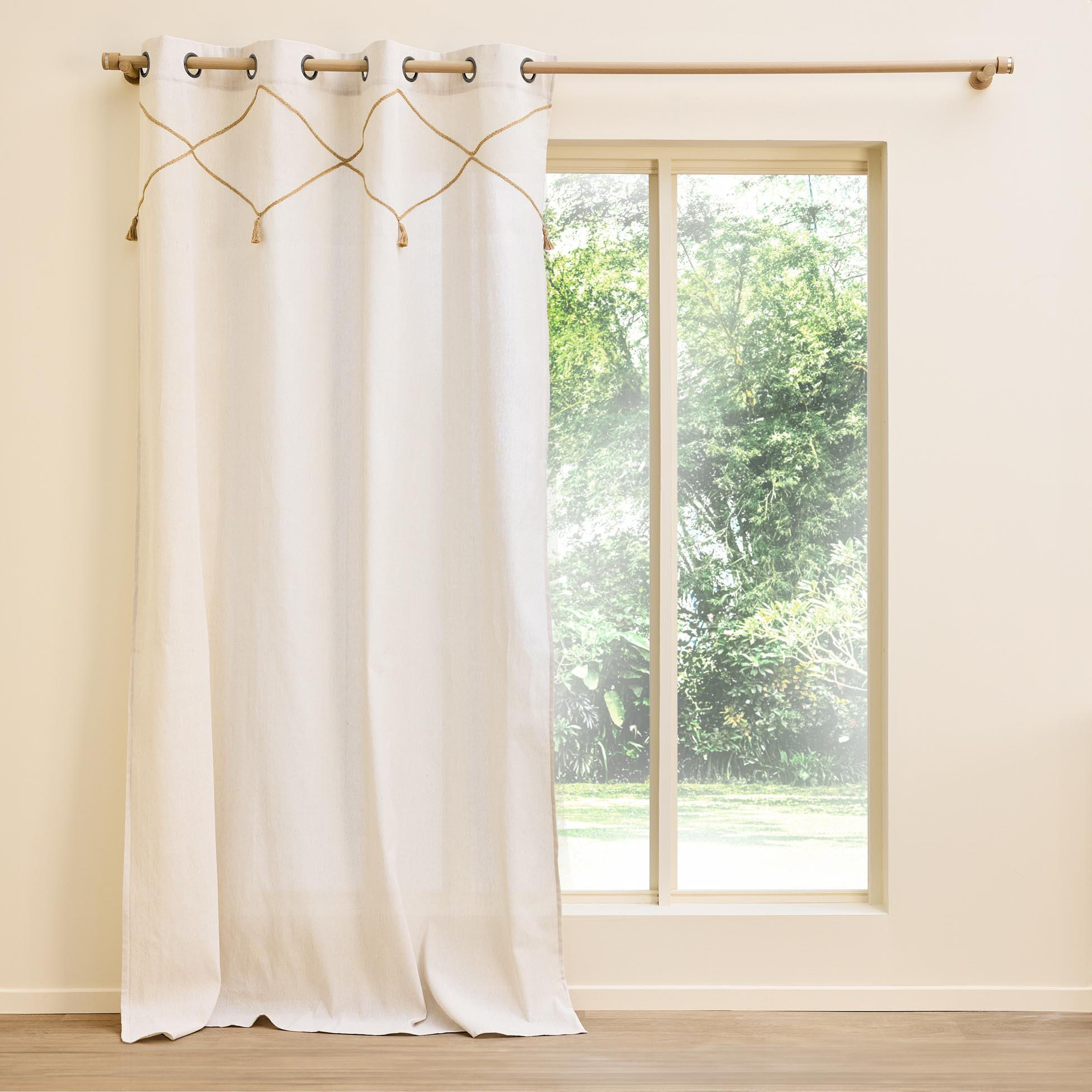 Douceur d´intérieur Fenstervorhang Beige 240x140 cm