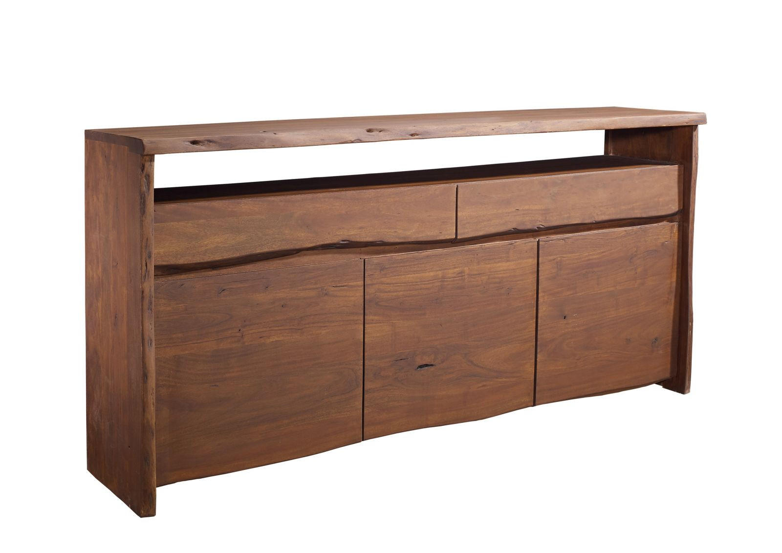 SIDEBOARD Akazie 191x45x96 braun lackiert PURE ACACIA #202 - Braun, Holz (191/96/45cm) - Massivmoebel24