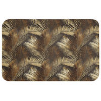 WC PŘEDLOŽKA Tropical - Listy - zlaté 80x50 cm - zlatá, textil/plast (80/1cm) - OnlyWow