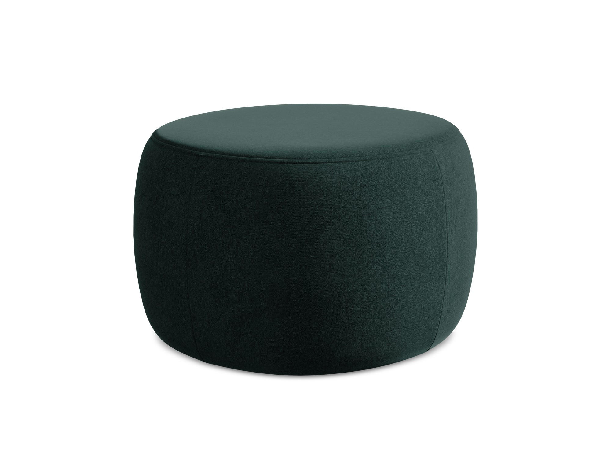 POUF Samt Stoff Grün - Salbeigrün/Gelb, Kunststoff/Textil (76/44/67cm) - Makamii
