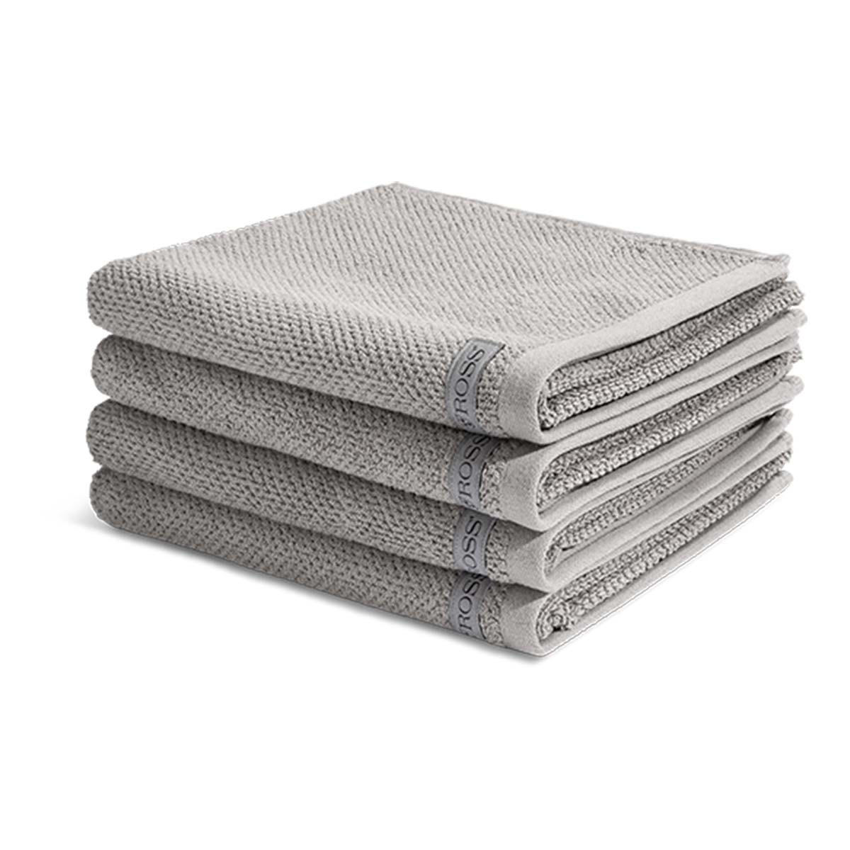 HANDTUCH Selection 4er-Set - Grau, Textil (50/100cm) - Ross