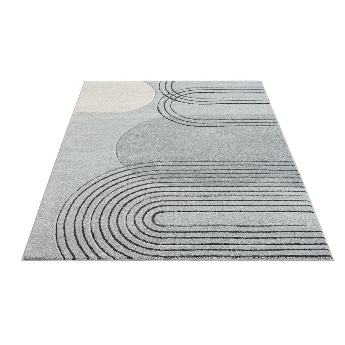 KURZFLOR-TEPPICH Bonito 7157 Grau 140x200 cm - Grau, Textil (140/200cm) - carpet city