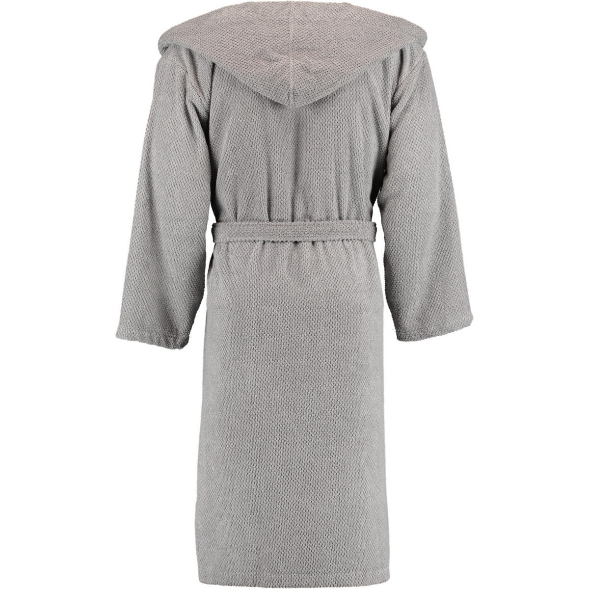 BADEMANTEL UNISEX KAPUZE BARONESSE KIESEL - 85 - Grau, Textil (Snull) - Rhomtuft