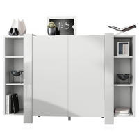 HIGHBOARD Ida Blenden in Weiß Hochglanz - Weiß Hochglanz, Holzwerkstoff (149/101/34cm) - Vladon