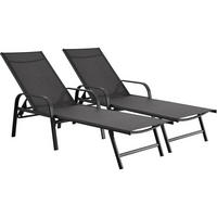 SONNENLIEGE farniente Grau - Grau, Metall (59/45/193cm) - Habitat Garten