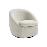 SESSEL mit gerader Rückenlehne - 1 -Sitzer - Polyester - weiß - NETALIO - Weiß, Textil (78/75/71cm) - Vente-Unique