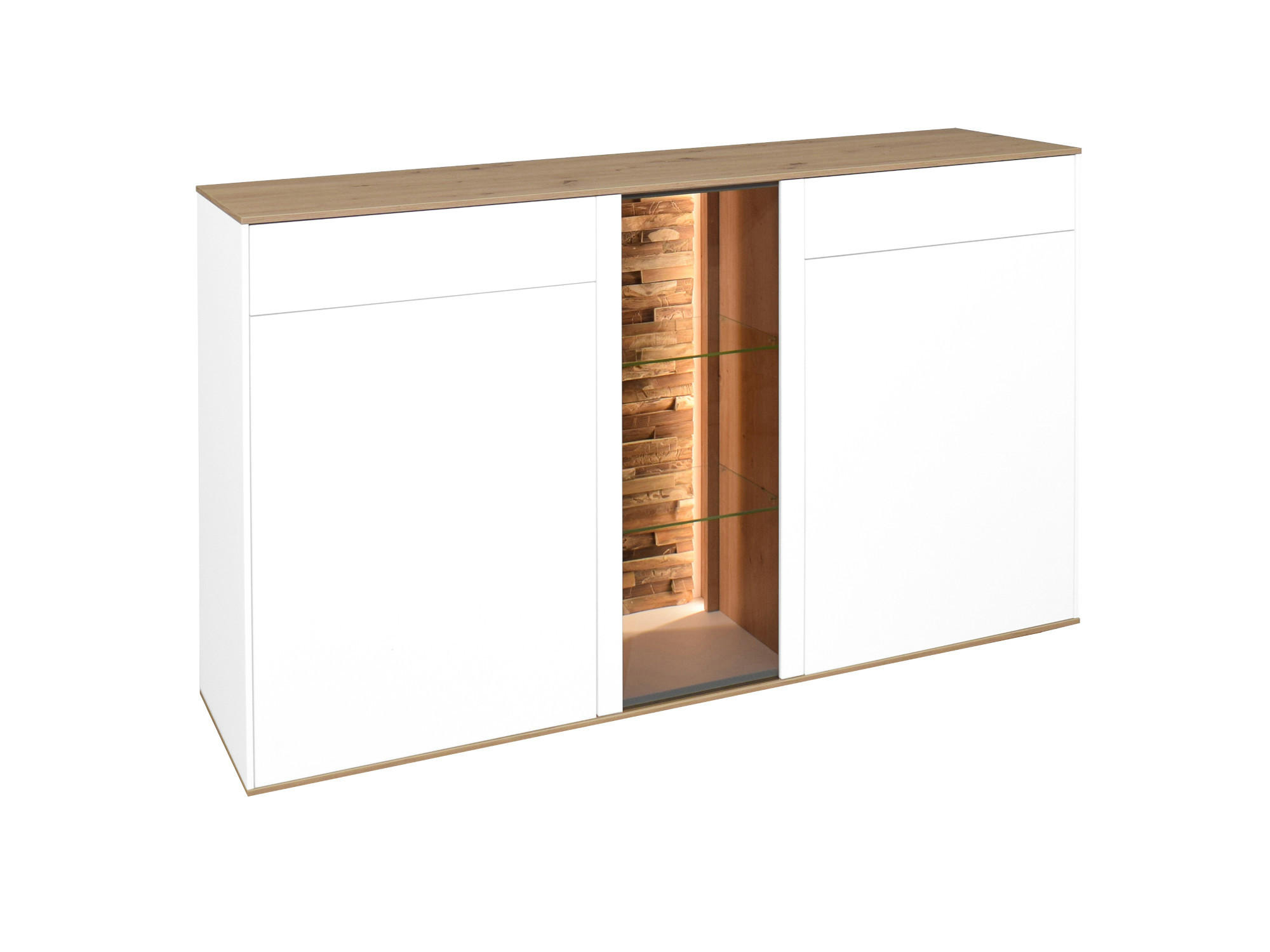 XXXLutz Sideboard Weiß 42x105x159 cm