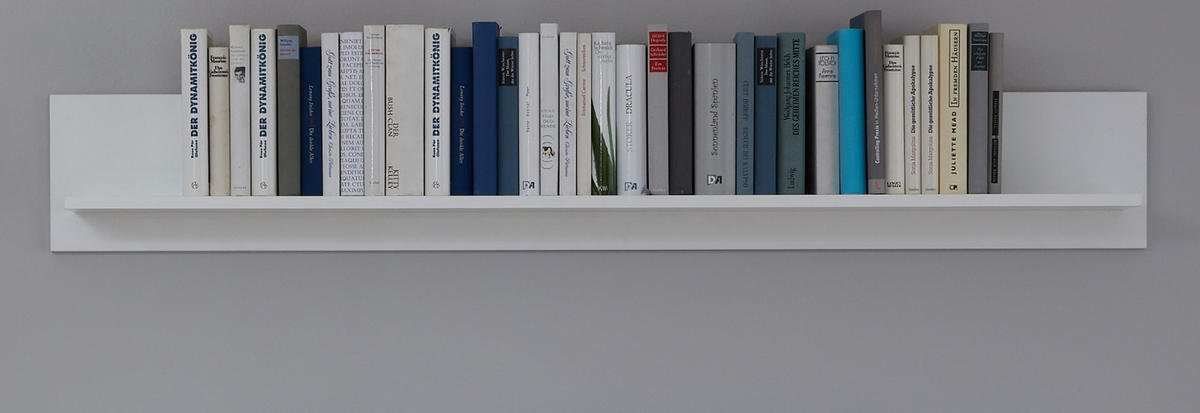 WANDBOARD weiß Landhaus, Wandregal 139 x 21 cm Bücherregal - Weiß, Holzwerkstoff (139/21/18cm) - Top.Furn