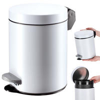 MÜLLEIMER 5L Weiß - Weiß, Metall (18.7/18.7cm) - KADAX