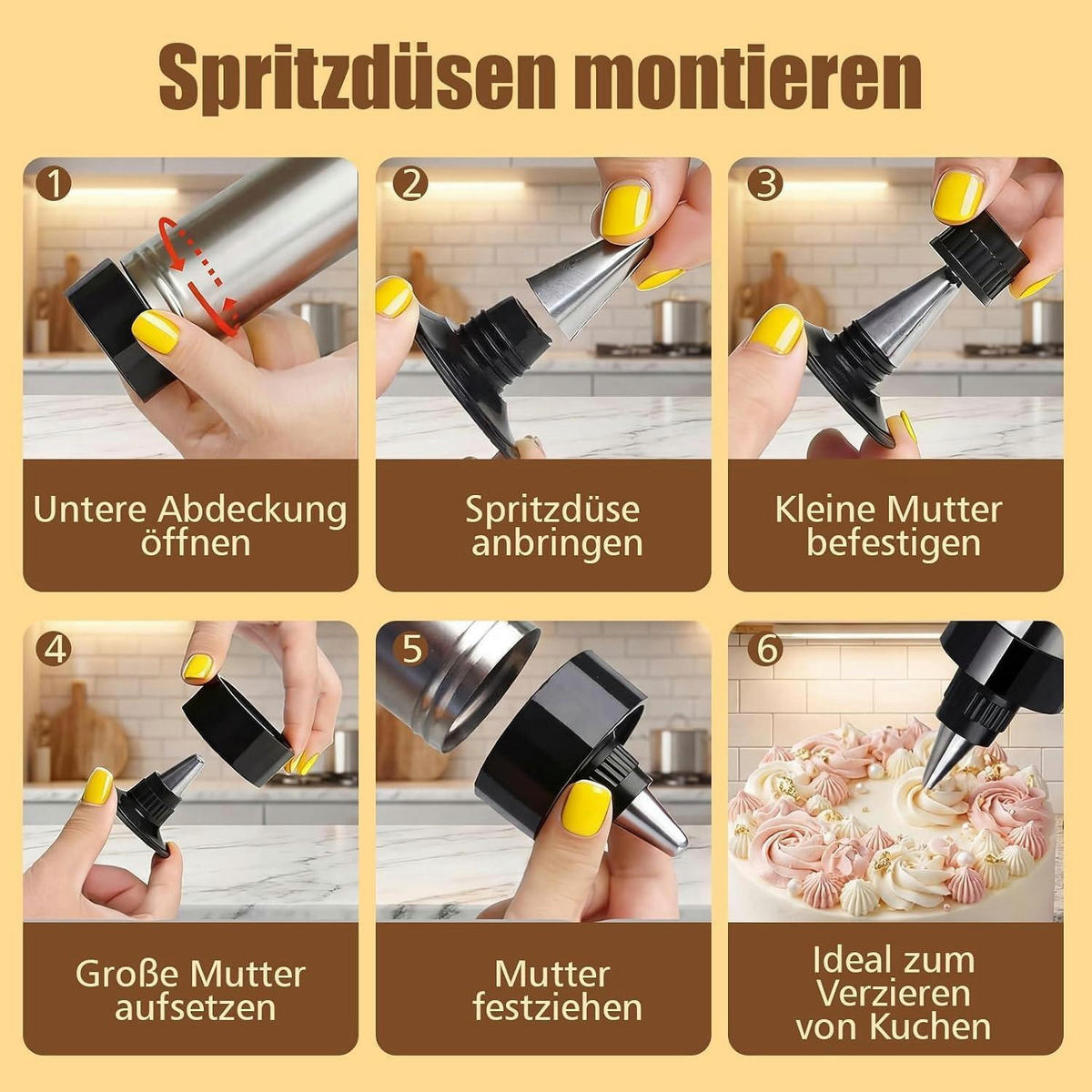 GEBÄCKPRESSE Edelstahl 24-teiliges Set - Silberfarben, Metall (15/5.6/22cm)