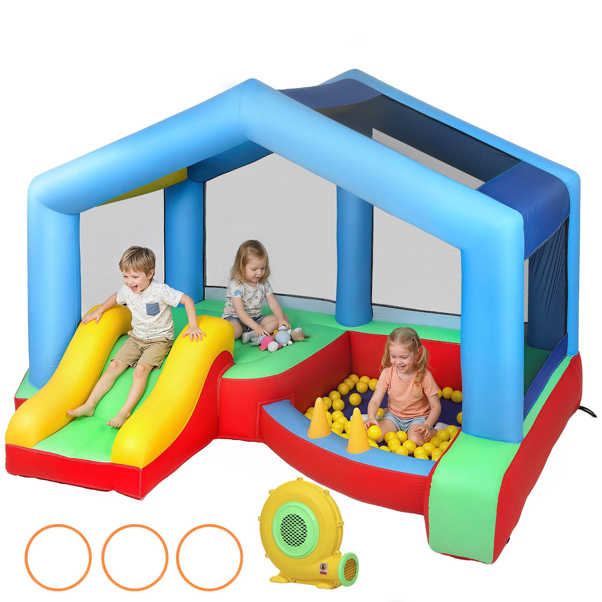 HÜPFBURG DE-18570 Mehrfarbig - Multicolor, Kunststoff (290/230/200cm) - ComfortXL