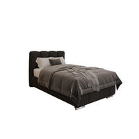 POLSTERBETT Zaira 100x200cm – Elegantes Polsterbett für modernen Wohnstil , ohne matratze, schwarz - Schwarz, Holz (100/200cm) - Homesy