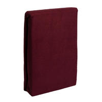 FROTTEE-SPANNBETTLAKEN 140x200 cm Rot, Warmes Winter Bettlaken - Bordeaux, Textil (140/200cm) - Carpe Sonno