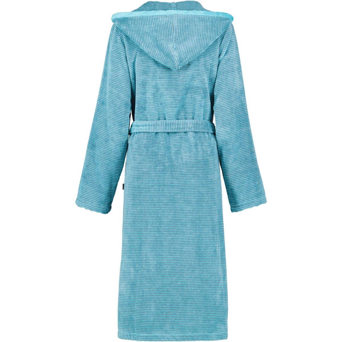 BADEMANTEL DAMEN KAPUZE TWO-TONE 6432 TÜRKIS - 47 - Blau, Textil (Lnull) - Cawoe