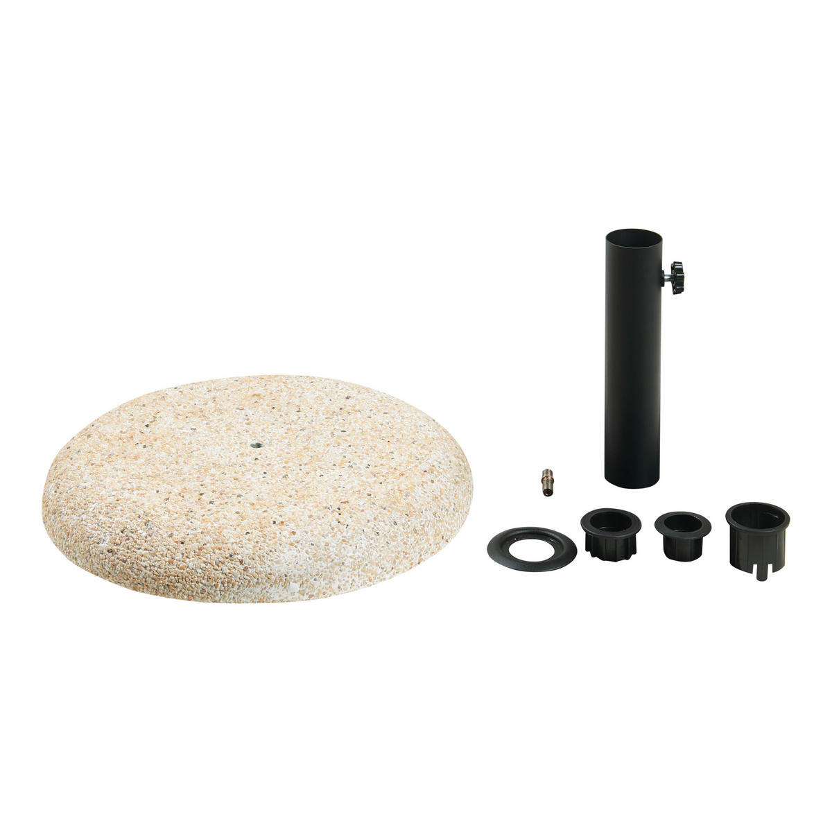SONNENSCHIRMSTÄNDER Bitritto - Beige, Stein (45/45cm) - casa.pro