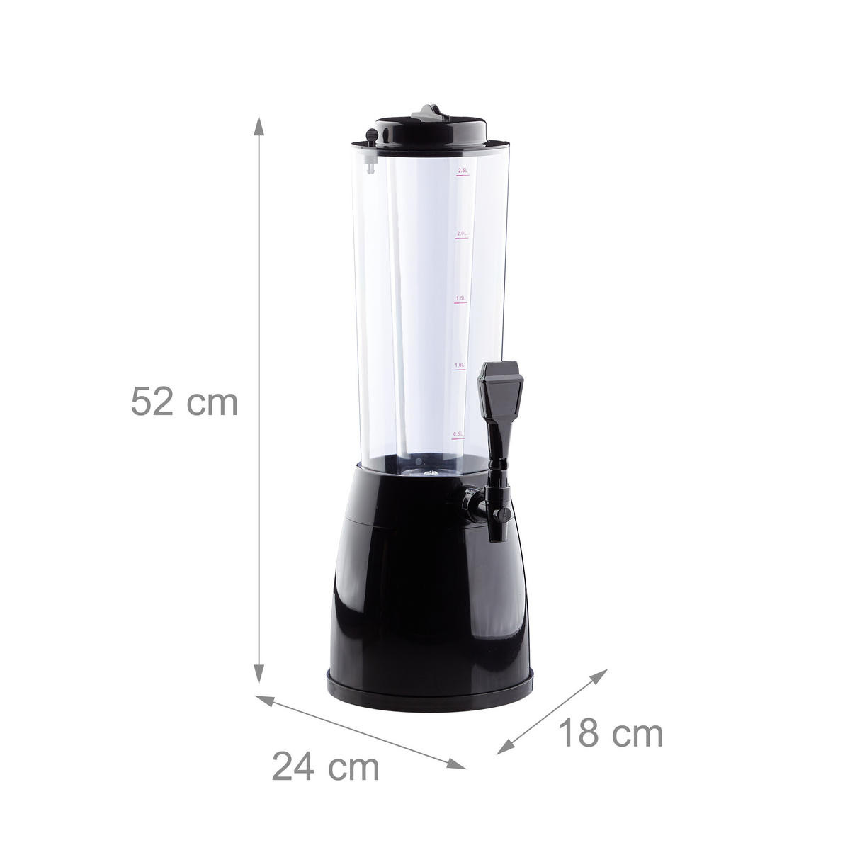 PIVNÝ tornýk - viacfarebná, plast (18/52/24cm) - Relaxdays