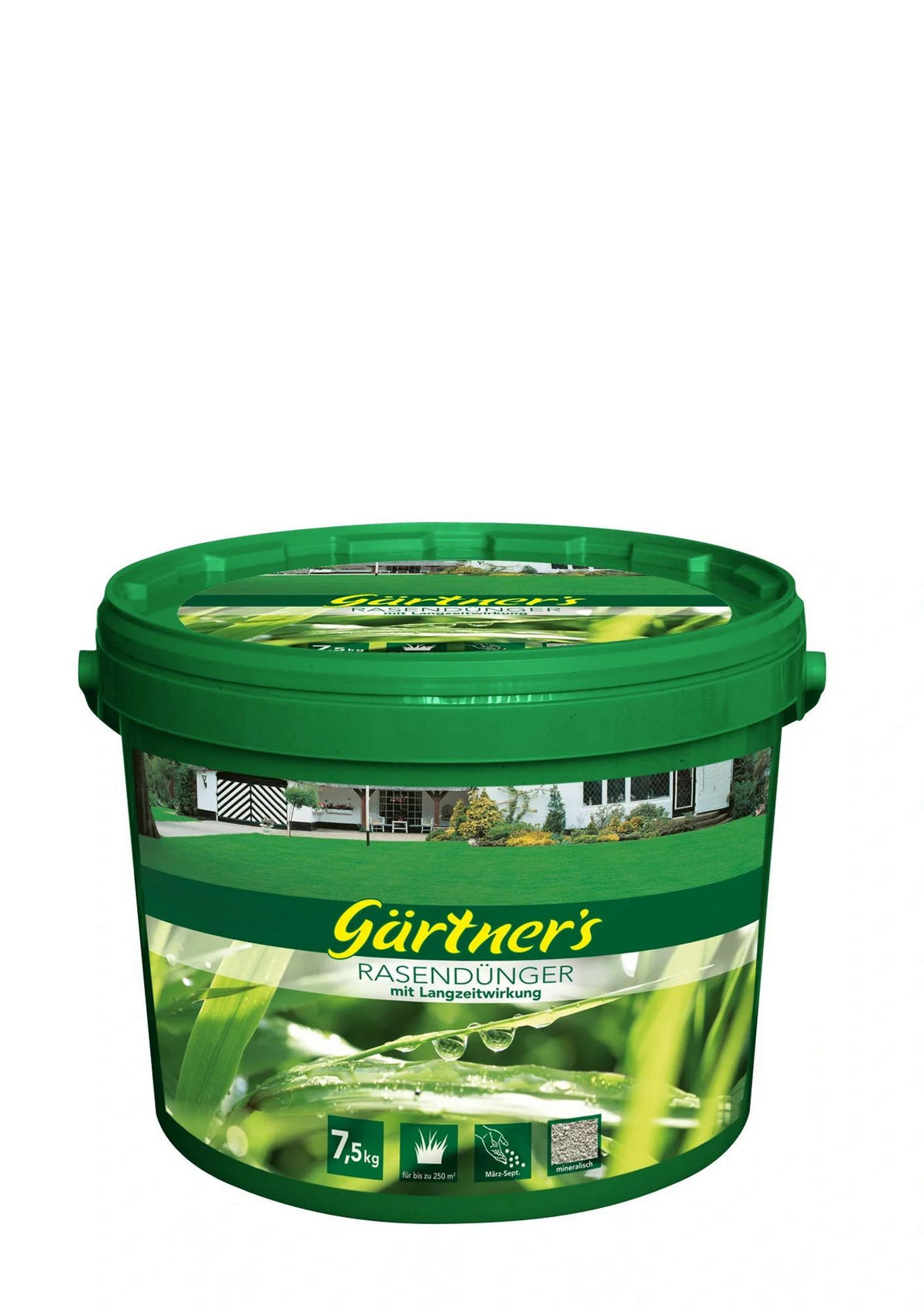 RASENDÜNGER Langzeitwirkung, 7,5 kg - Grün, Kunststoff (27/25.5/27cm) - Westfalia