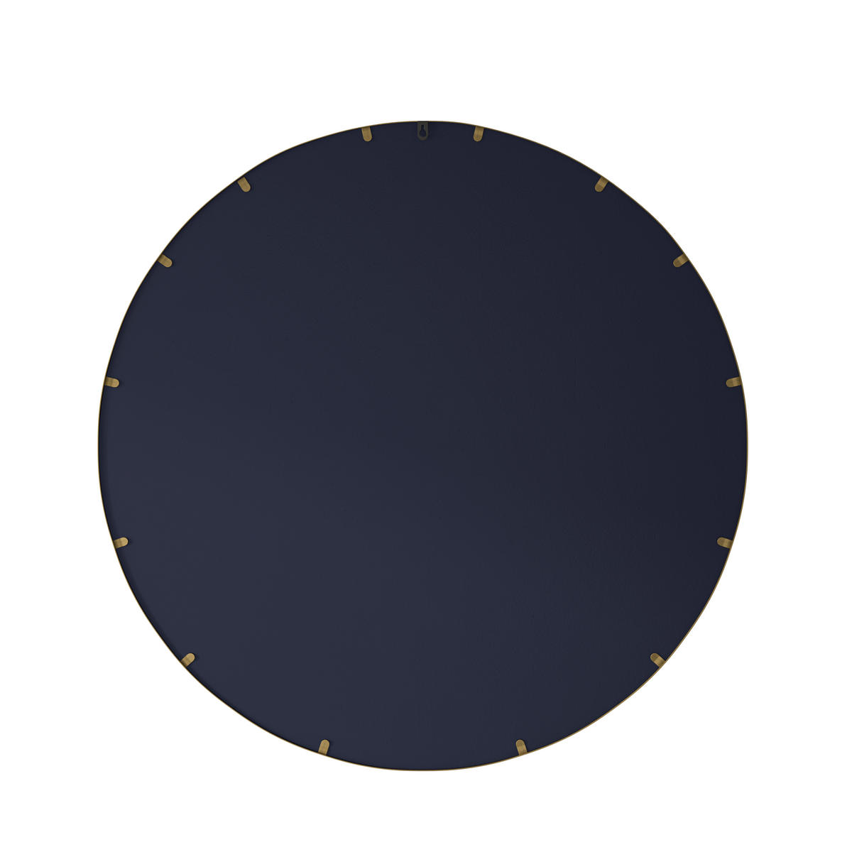 RUNDSPIEGEL 80x2x80 cm in Bronzefarben aus Metall & Sicherheitsglas - Bronzefarben, Glas (2/80/80cm) - Modfu