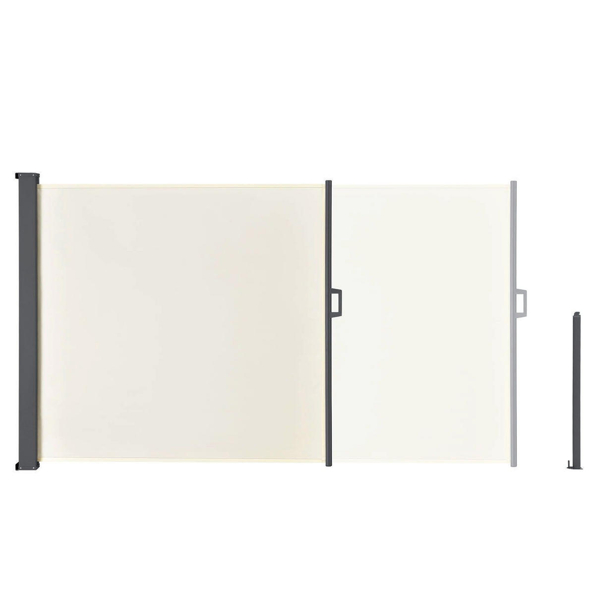 SEITENMARKISE Dubai beige 300x180 cm - Beige, Kunststoff (300/180/300cm) - Juskys