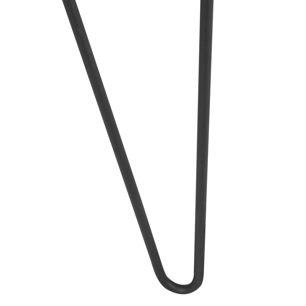 BEISTELLTISCH Holz dunkelbraun 50 cm Bondiss - Dunkelbraun/Schwarz, Holz (50/50/50cm) - Beliani