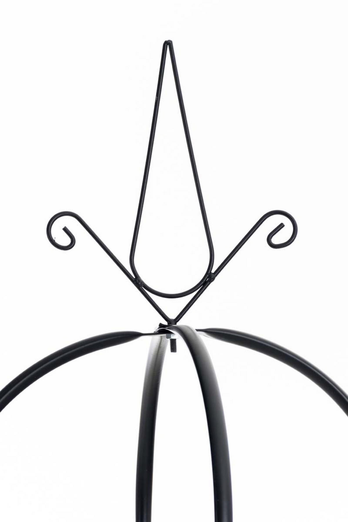 ROSENSÄULE Roman schwarz - Schwarz, Metall (38/190/33cm) - TPFGarden