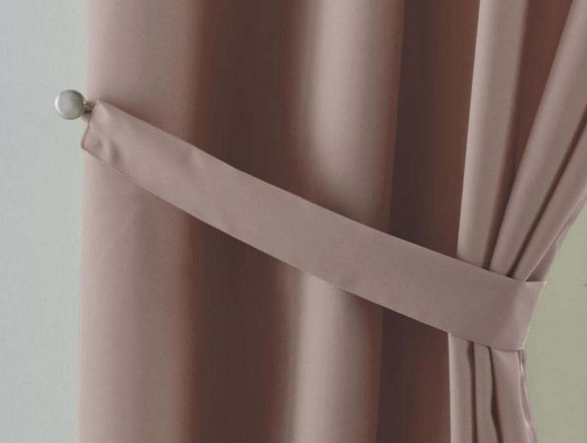 VORHANG PALERMO HxB 225x140 cm Taupe - Taupe, Textil (140/225/1cm) - Gardinenbox