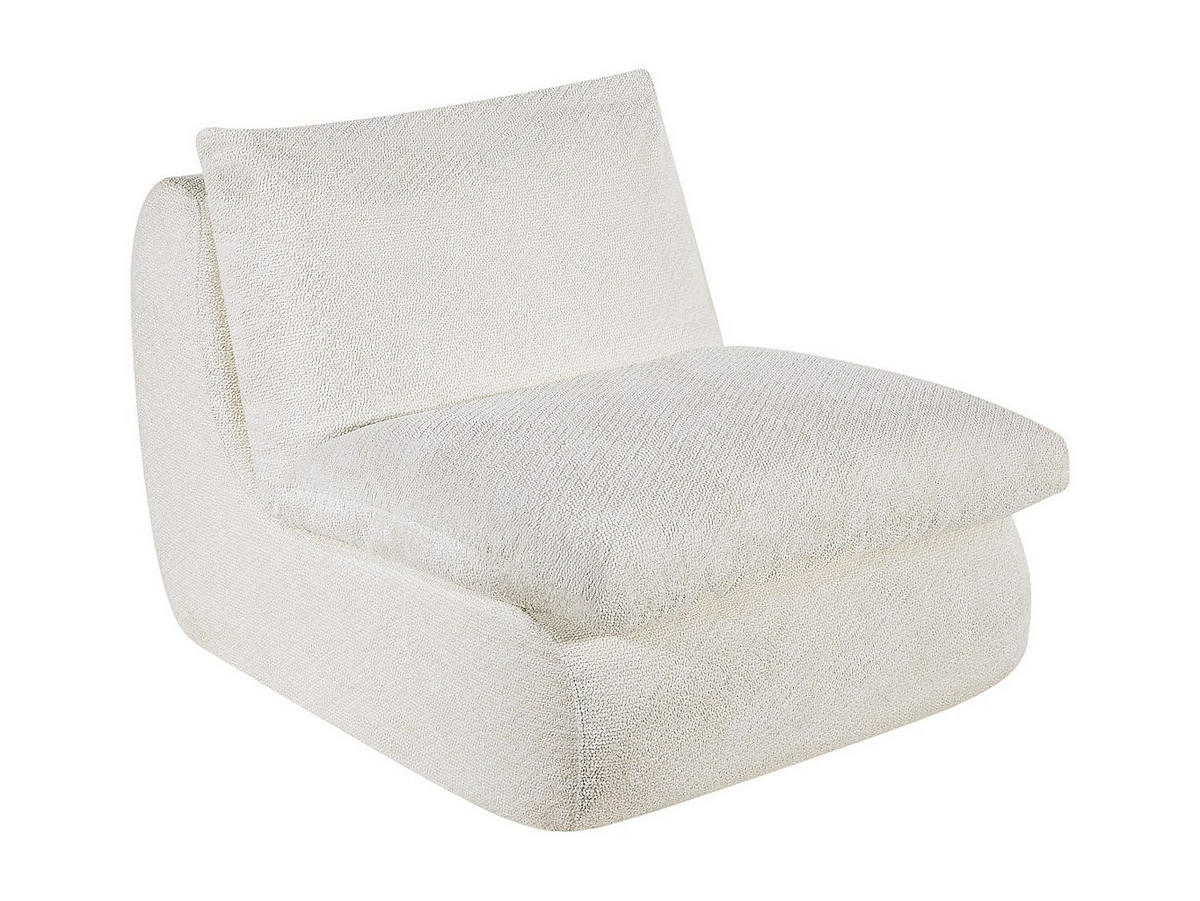 SESSEL mit gerader Rückenlehne - 1 Person - Stoff - Weiß - - Weiß, Textil (84/78/104cm) - Vente-Unique