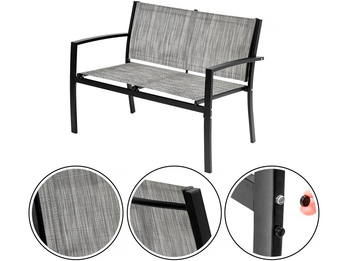 LOUNGEGARNITUR Lino 4-Sitzer Grau - Grau, Metall - Habitat Garten