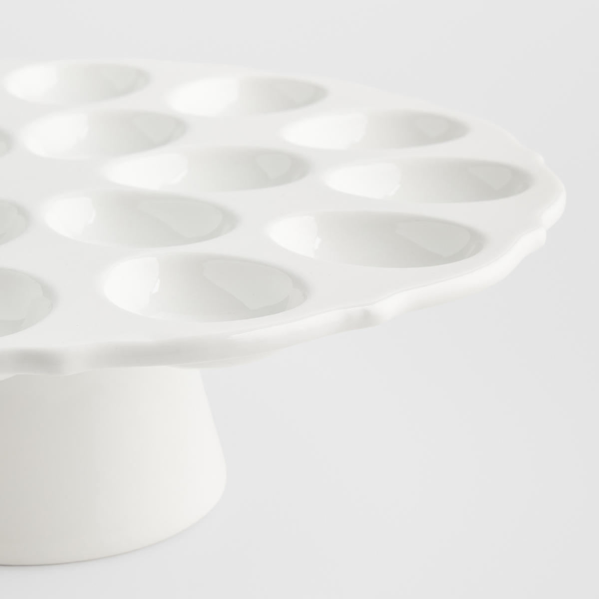 EIERPLATTE Eggiosos - Weiß, Stein (30/9.5/30cm) - home&you