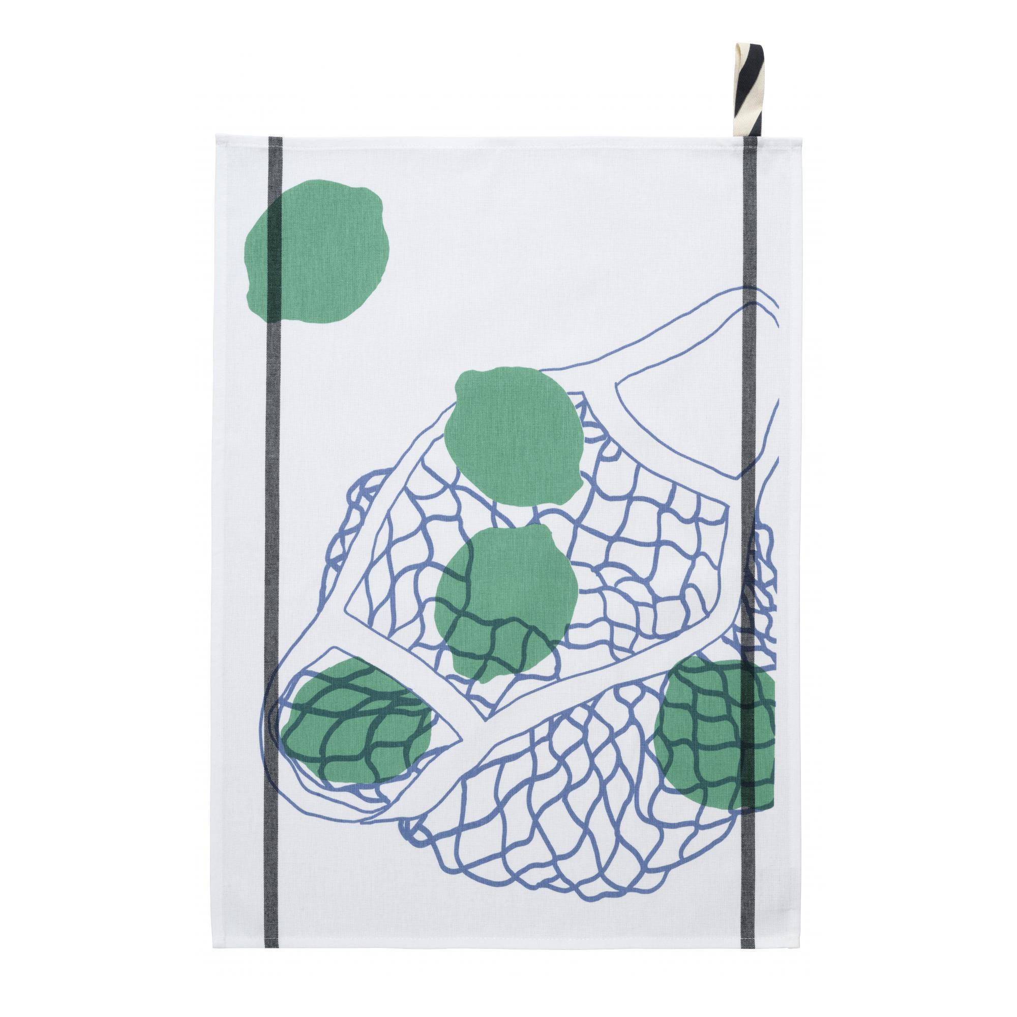 KÜCHENTUCH Citron grün 50 x 70 cm - Grün, Textil (50/70cm)