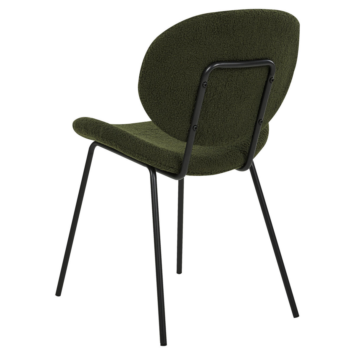 STUHL 2er-Set Kunstleder Grün Luana - Grün, Textil/Metall (50/80/52cm) - Beliani