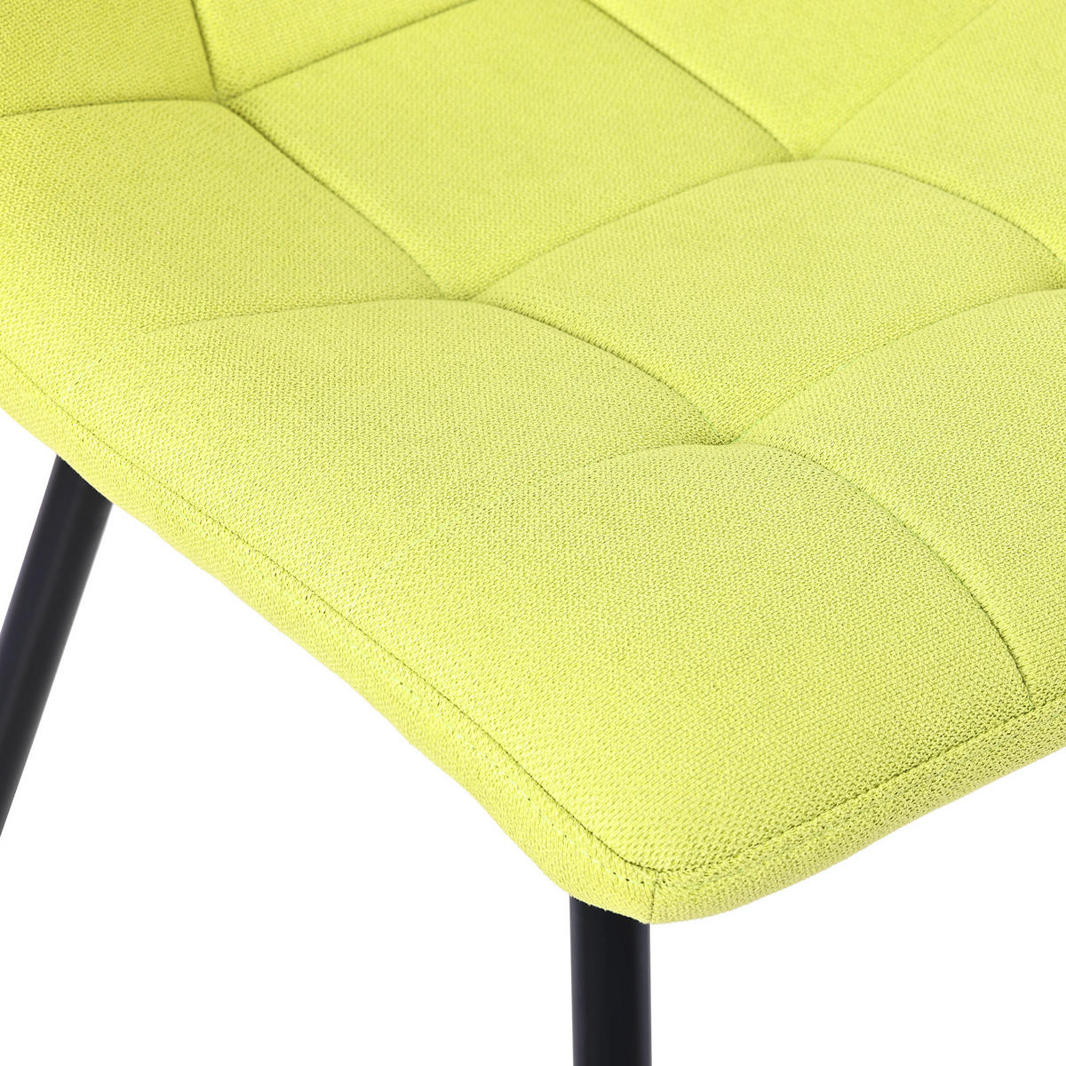 STUHL-SET 4 Stück Stoff-YZ6 - Grün, Textil (48/89/61cm) - HOMAVO